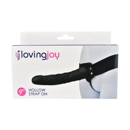 Loving Joy 9 Inch Hollow Strap On Black