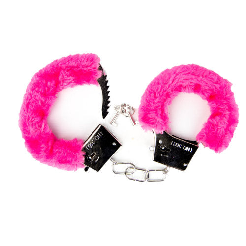 Loving Joy Furry Handcuffs Pink