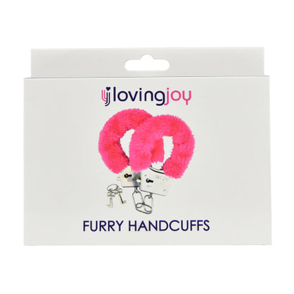 Loving Joy Furry Handcuffs Pink