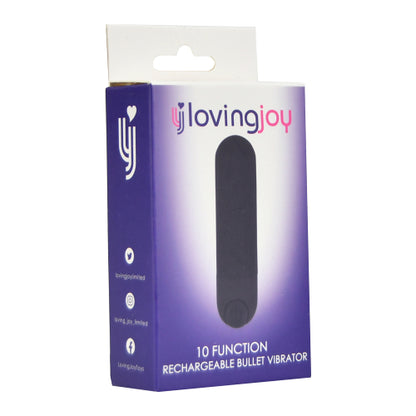 Loving Joy 10 Function Rechargeable Bullet Vibrator Black