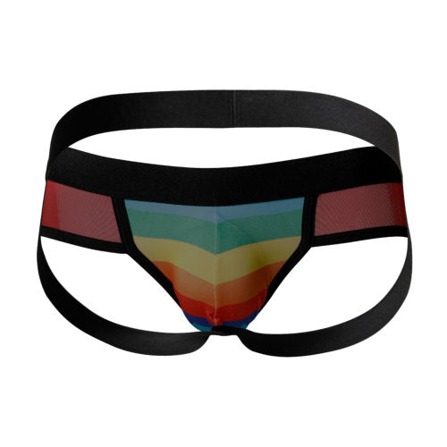 C4M Mixed Jockstrap Rainbow Small