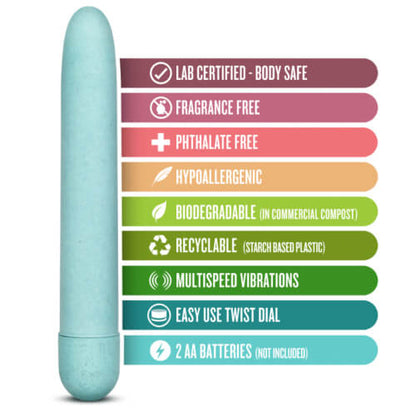 Gaia Biodegradable Eco Vibrator Blue