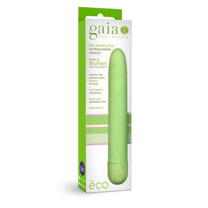 Gaia Biodegradable Eco Vibrator Green