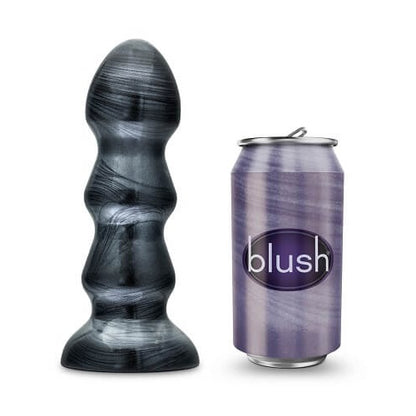 Jet Black Jack Large Ribbed Butt Plug 7 inches