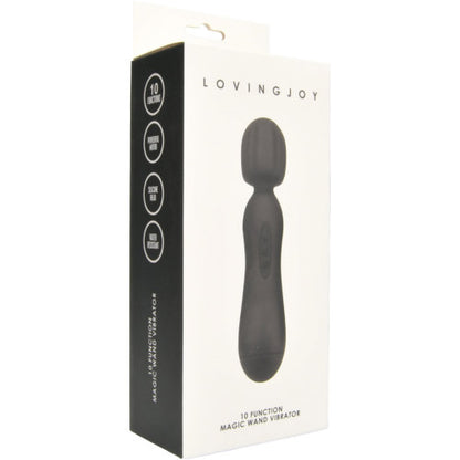 Loving Joy 10 Function Magic Wand Vibrator Black