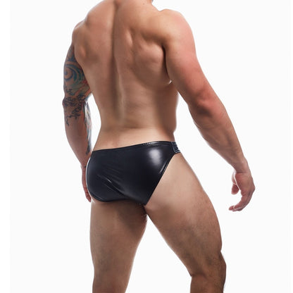 C4M Boost Black Leatherette Bikini Brief Small