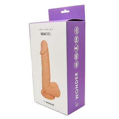 Loving Joy Real Feel 8 Inch Wonder Suction Cup Dildo