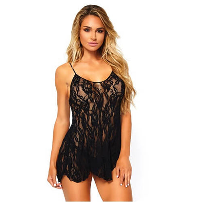 Leg Avenue Rose Lace Flair Chemise